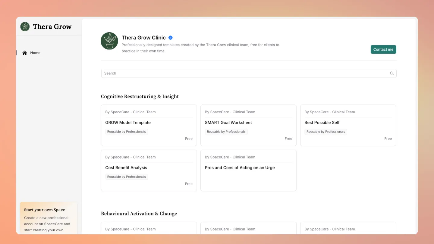 practice page content download