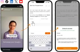 interactive_funnel interactive funnel showing a clinician sharing a resource online
